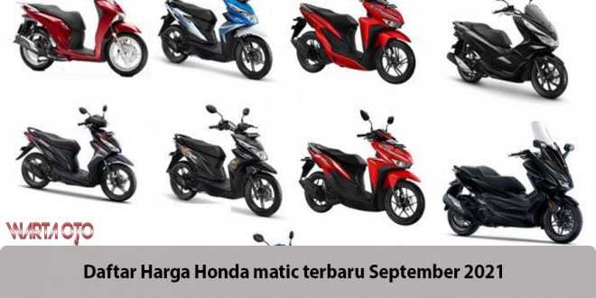 Daftar Harga Honda matic