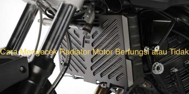 Cara Mengecek Radiator Motor