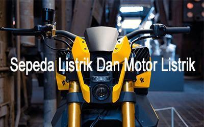 Perbedaan Sepeda Listrik Dan Motor Listrik