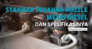 Standar Tekanan Nozzle Mesin Diesel