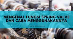 Fungsi Spring Valve